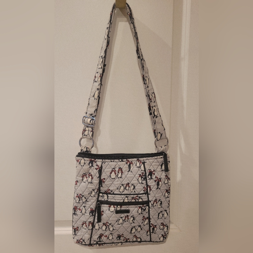 Vera Badley Playful Penguins Hipster Crossbody